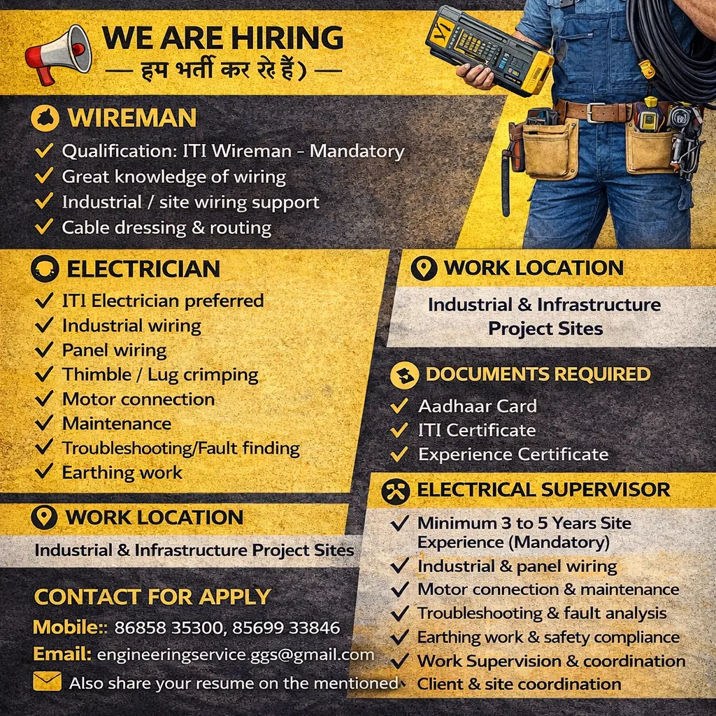 • हम भर्ती कर रहे हैं • हमारी टीम का हिस्सा बनें • हम प्रतिभाशाली और समर्पित प्रोफेशनल्स की तलाश में हैं